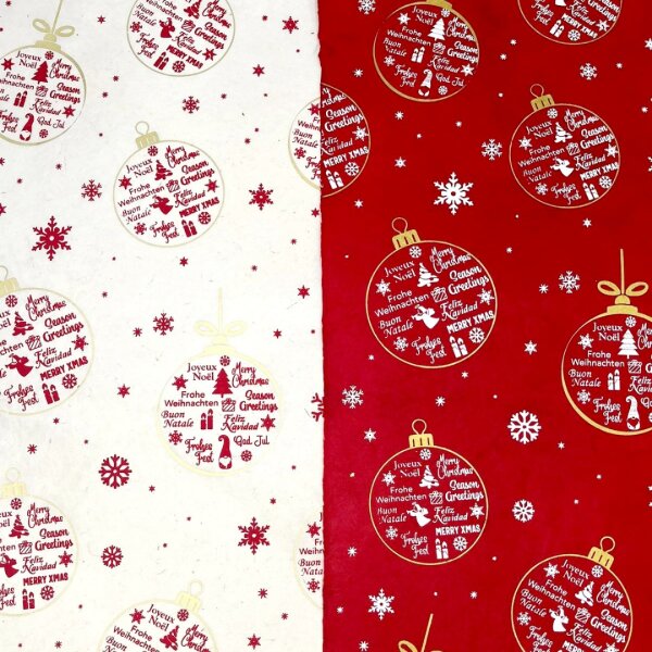 Gift Wrapping Paper X-mas Balls