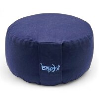 meditation cushion round basic dark blue