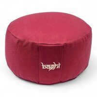 meditation cushion round basic bordeaux