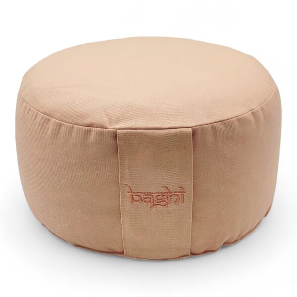 meditation cushion round basic light cinnamon