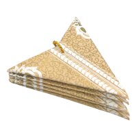 Foldable X-mas Star white-gold