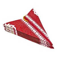 foldable x-mas star red-white