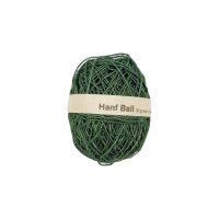 Hemp string ball dark-green