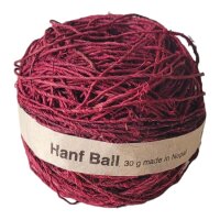 Hemp string ball magenta